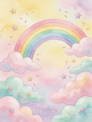The candy clouds world