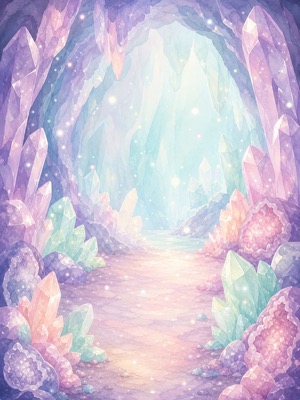 The crystal cave world